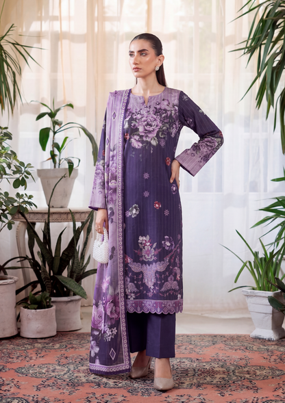 3 Piece - Embroidered Lawn - Fantak V303 - 04