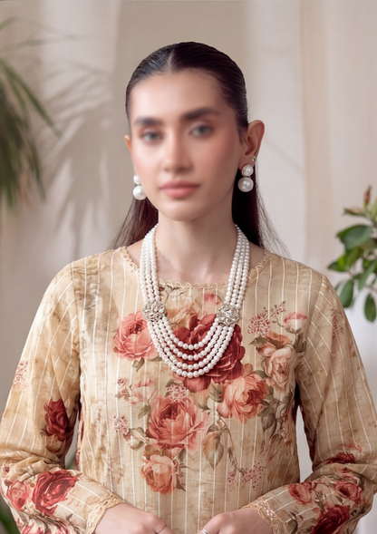 3 Piece - Embroidered Lawn - Fantak V303 - 05