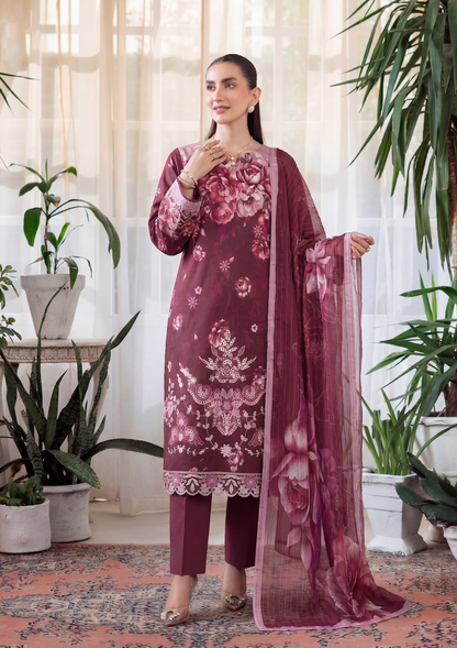 3 Piece - Embroidered Lawn - Fantak V303 - 06