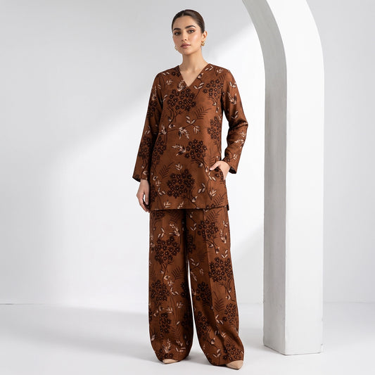 2 Piece - Digitally Printed Linen - D109