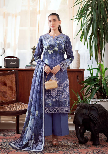 3 Piece - Embroidered Lawn - Fantak V303 - 07