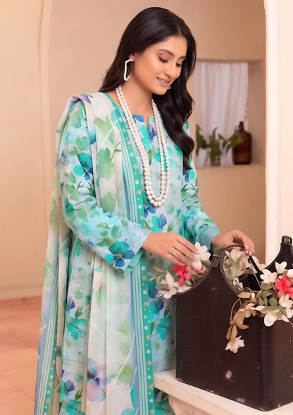 3 Piece - Embroidered Lawn - Fantak V177 - 07