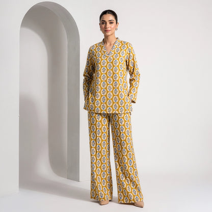 2 Piece - Digitally Printed Linen - D103