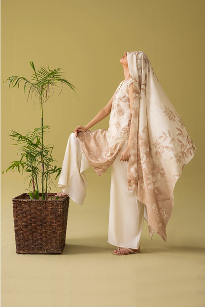 3 Piece - Digitally Printed Silk Karandi - WD805