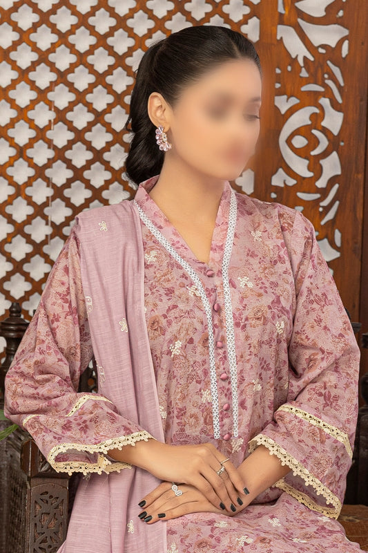 3 Piece - Embroidered Lawn - Aleen 109