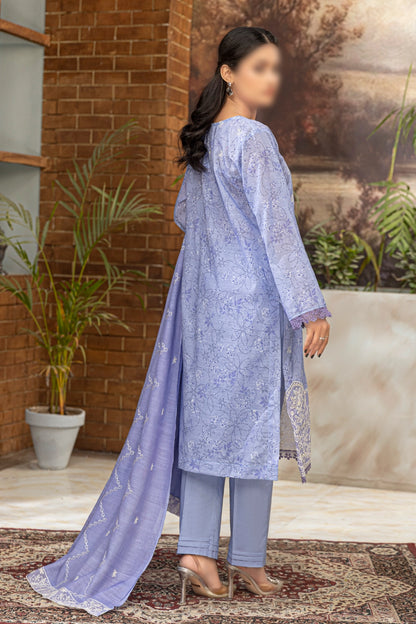 3 Piece - Embroidered Lawn - Aleen 103