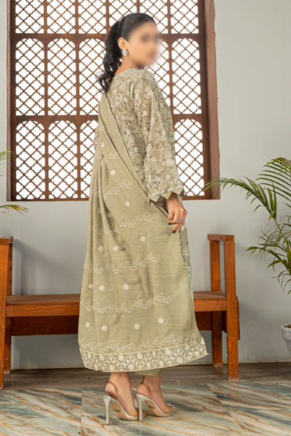 3 Piece - Embroidered Lawn - Aleen 106