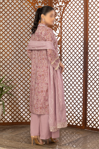 3 Piece - Embroidered Lawn - Aleen 109