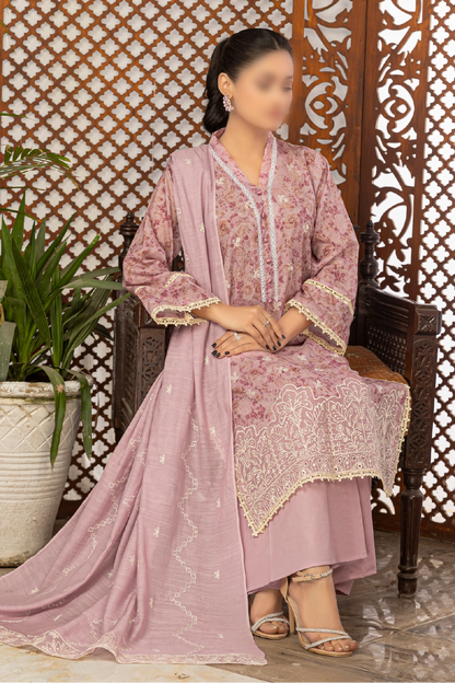 3 Piece - Embroidered Lawn - Aleen 109