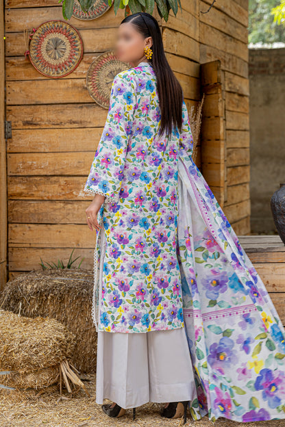 3 Piece - Embroidered Lawn  - Bloom 504