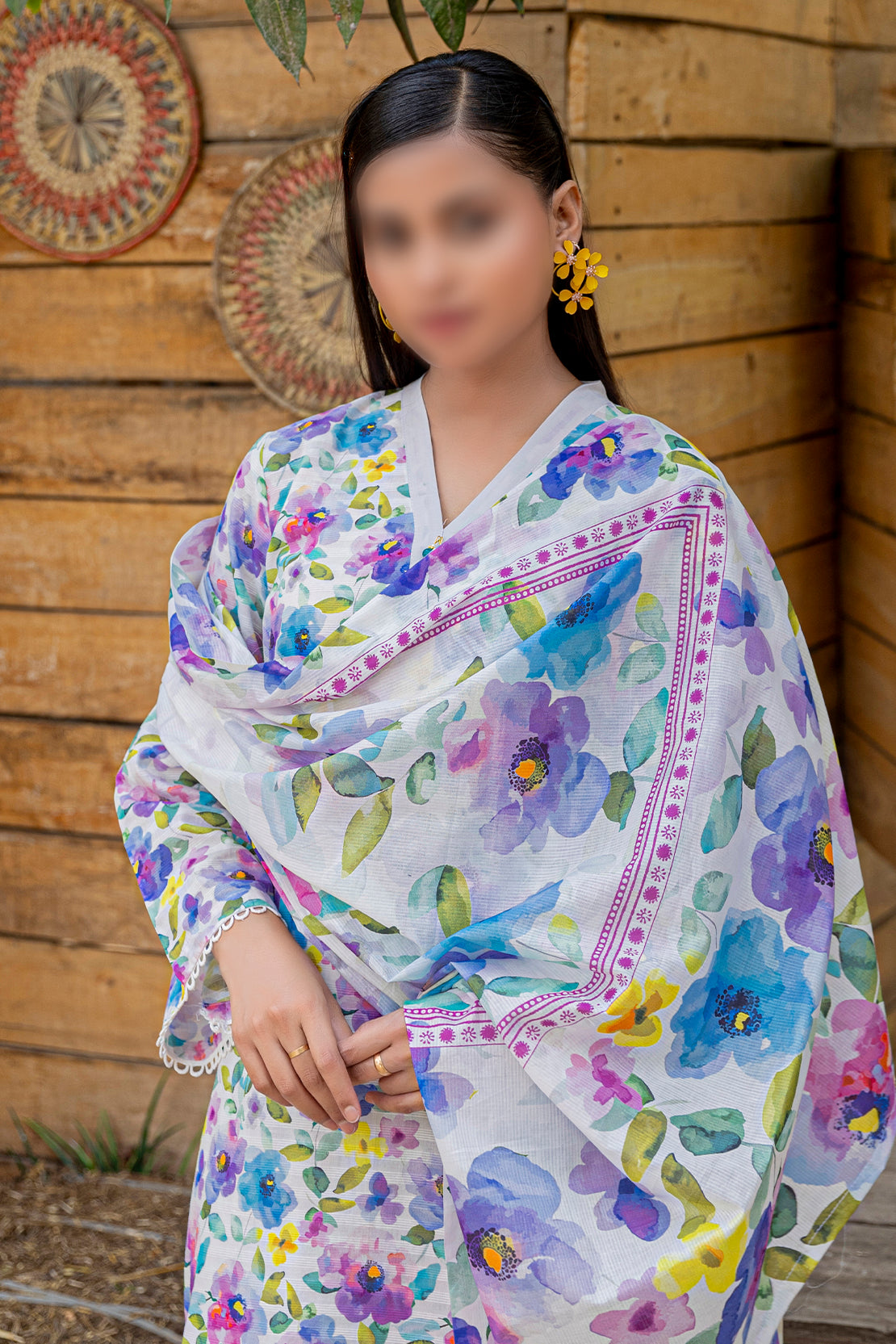 3 Piece - Embroidered Lawn  - Bloom 504
