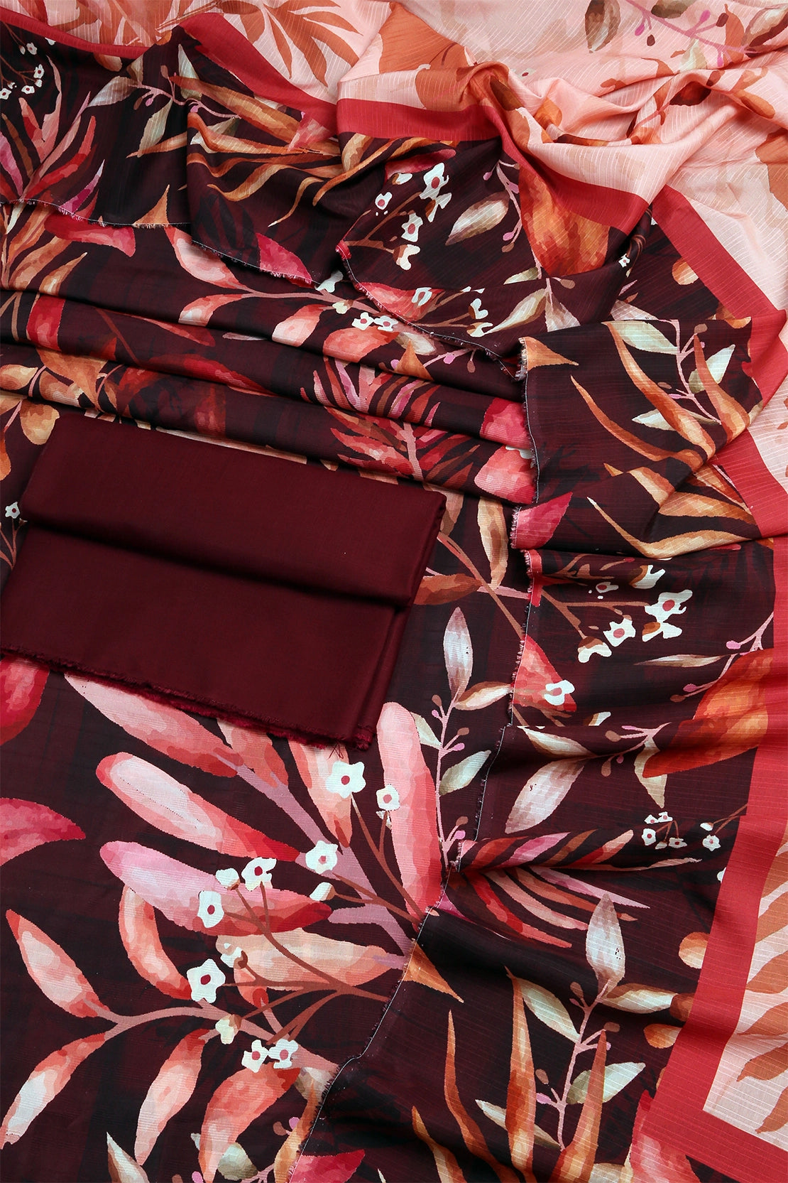 3 Piece - Digitally Printed Doriya Viscose - WD301