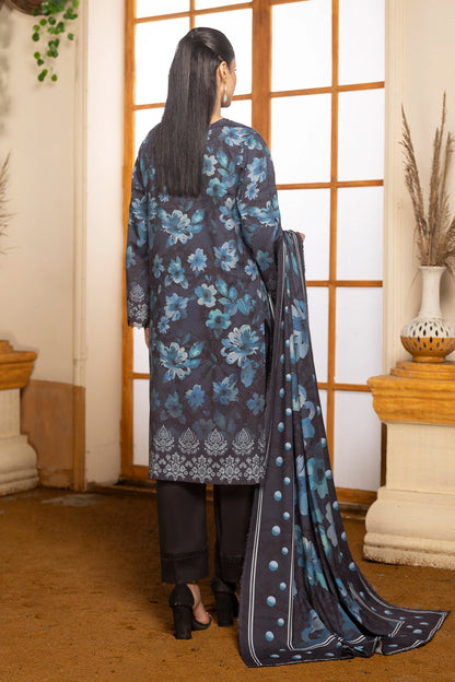 3 Piece - Digitally Printed Linen Slub - WD410