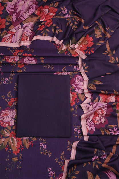 3 Piece - Digitally Printed Dhanak - WD102