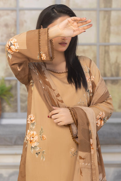 3 Piece - Digitally Printed Viscose - WD502