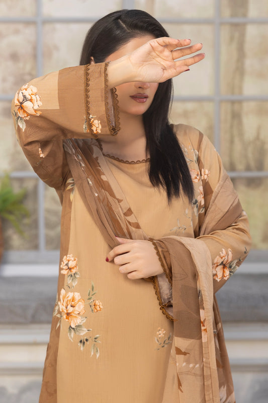 3 Piece - Digitally Printed Viscose - WD502