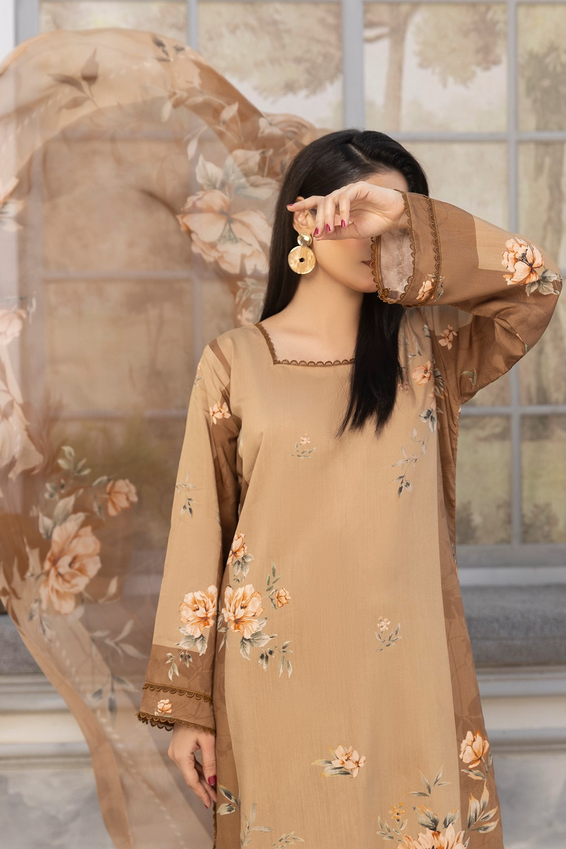 3 Piece - Digitally Printed Viscose - WD502