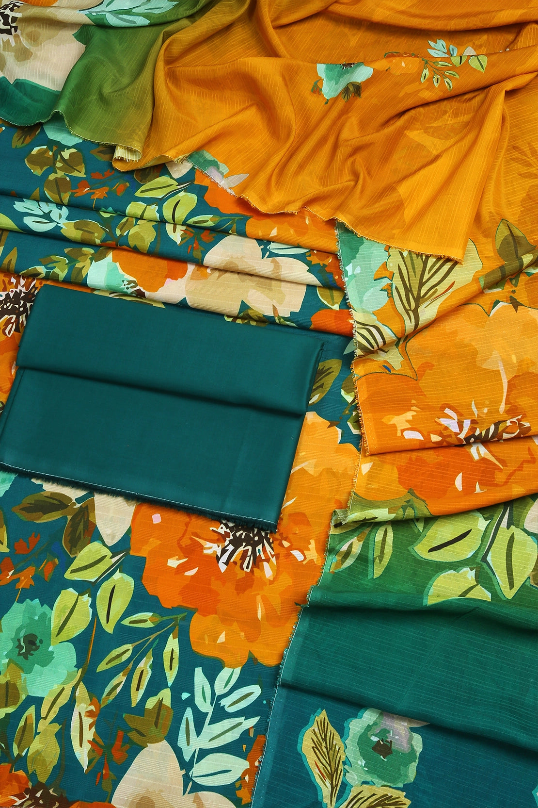 3 Piece - Digitally Printed Doriya Viscose - WD303