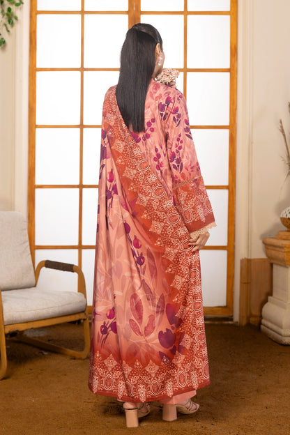 3 Piece - Digitally Printed Linen Slub - WD403