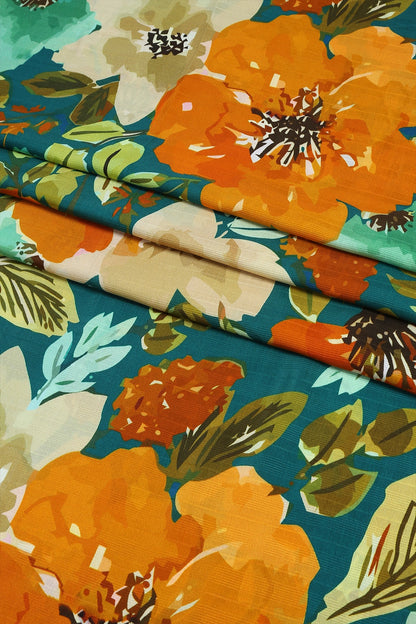 3 Piece - Digitally Printed Doriya Viscose - WD303