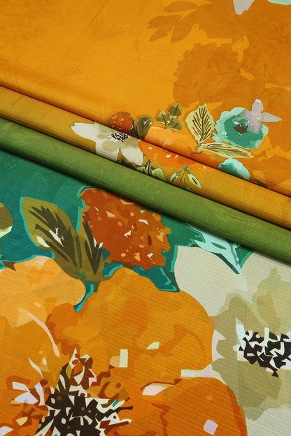 3 Piece - Digitally Printed Doriya Viscose - WD303