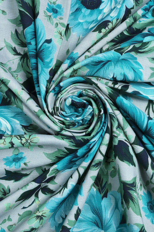 2 Piece - Digitally Printed Doriya Linen - WD703