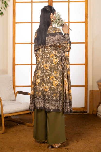3 Piece - Digitally Printed Linen Slub - WD404