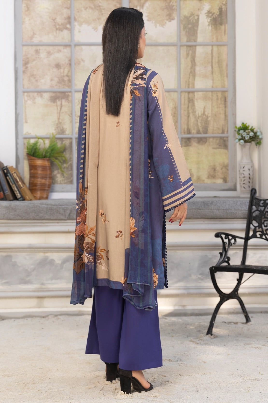 3 Piece - Digitally Printed Viscose - WD504