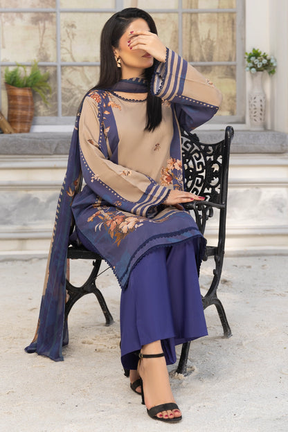3 Piece - Digitally Printed Viscose - WD504