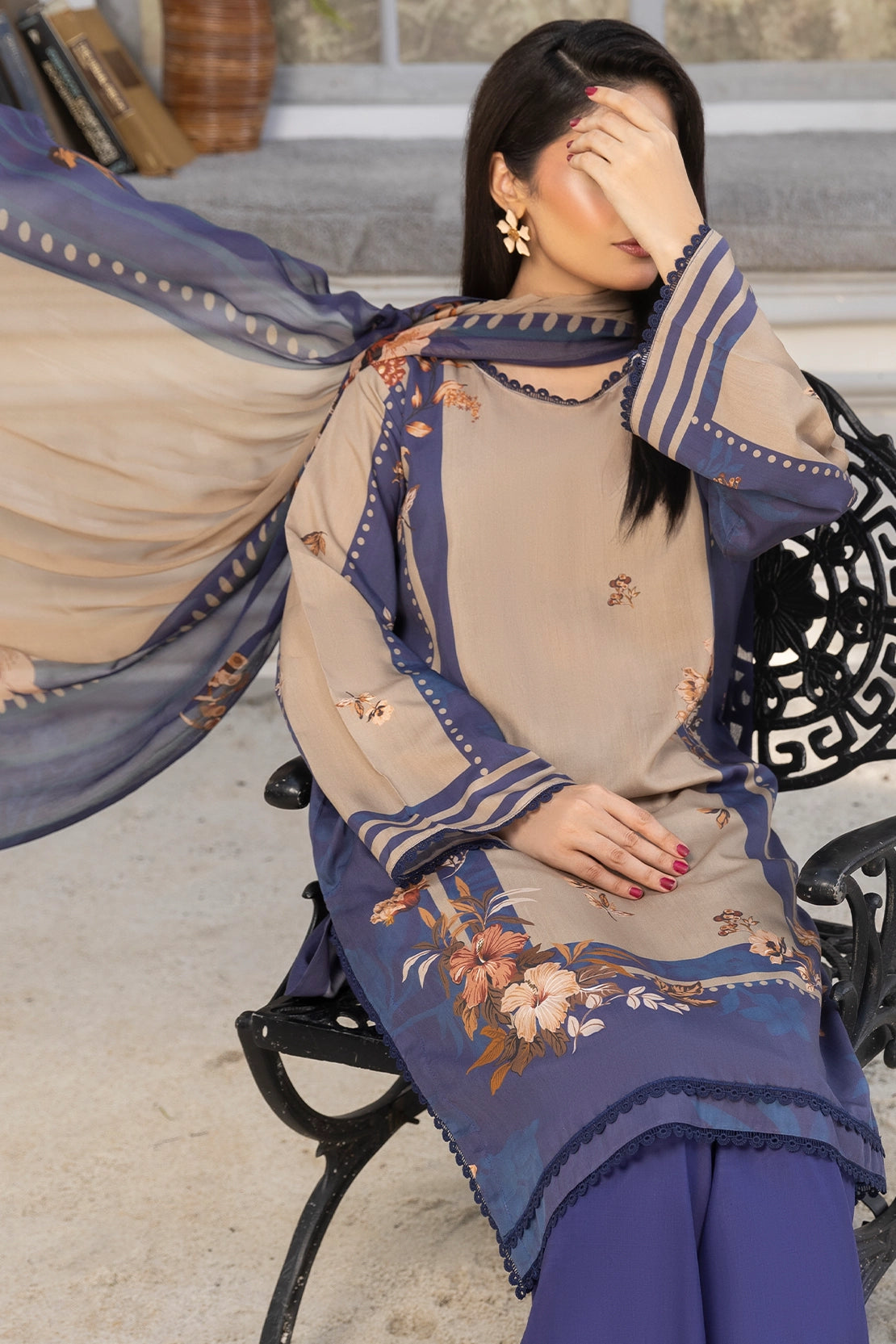 3 Piece - Digitally Printed Viscose - WD504