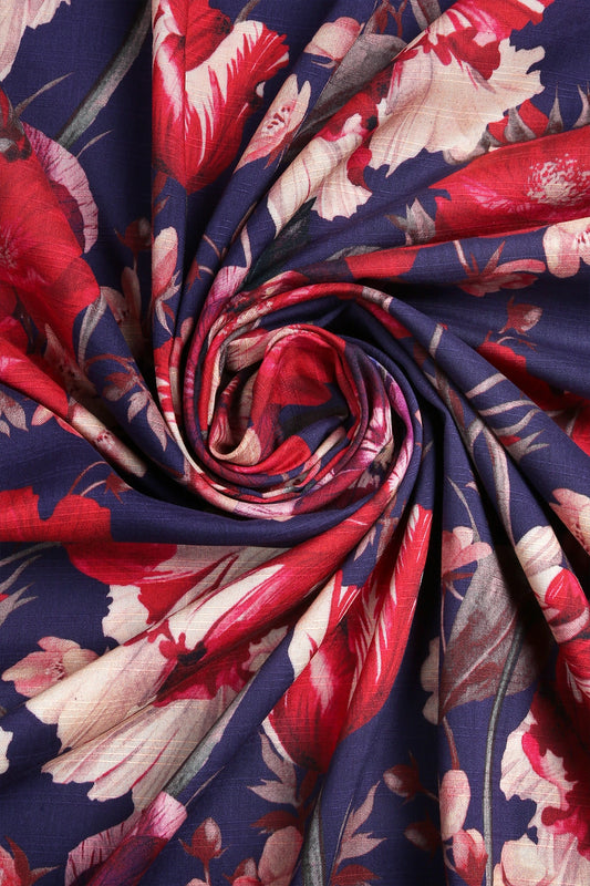 2 Piece - Digitally Printed Doriya Linen - WD705