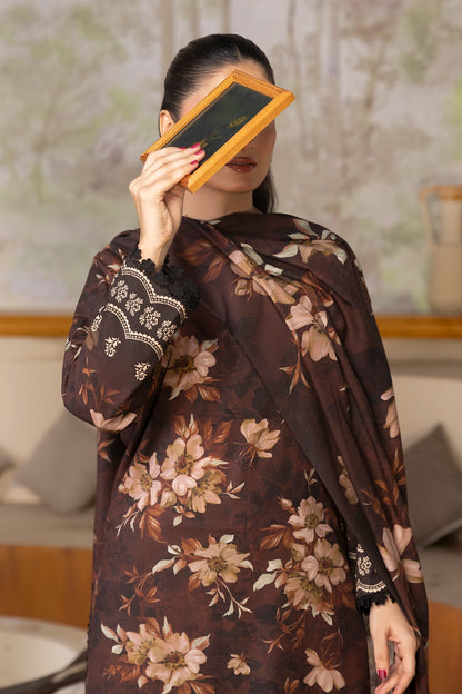 3 Piece - Digitally Printed Linen Slub - WD405