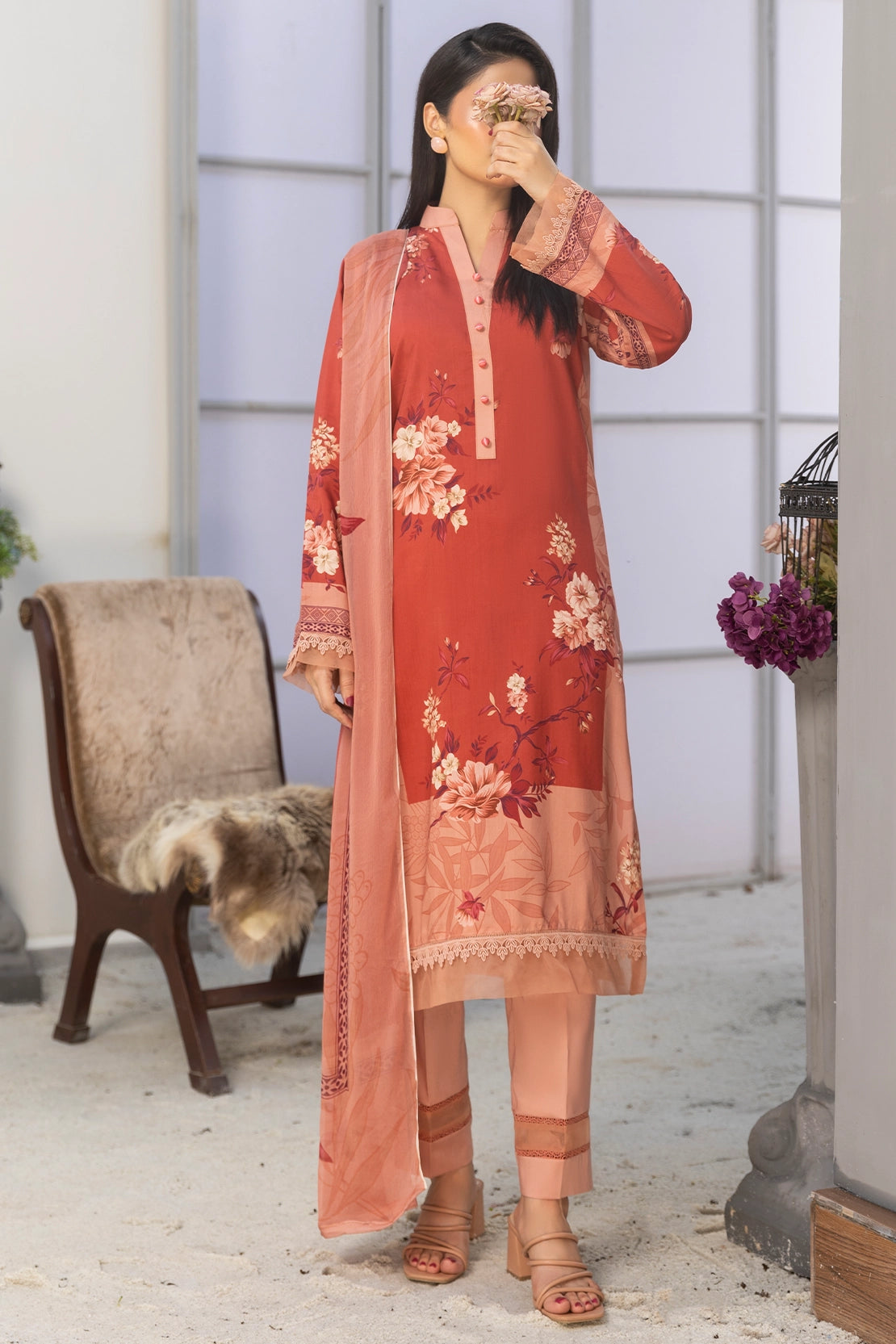3 Piece - Digitally Printed Viscose - WD506