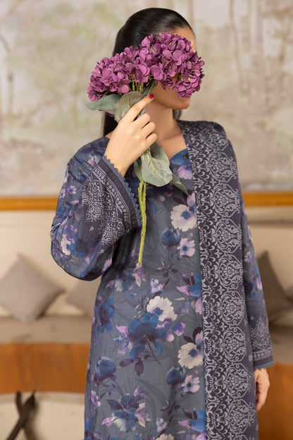 3 Piece - Digitally Printed Linen Slub - WD406