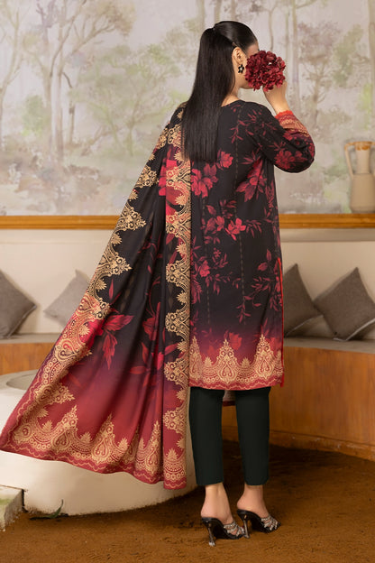 3 Piece - Digitally Printed Linen Slub - WD407