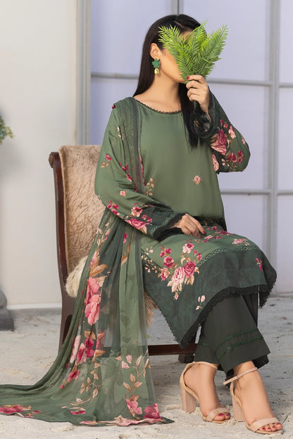3 Piece - Digitally Printed Viscose - WD507