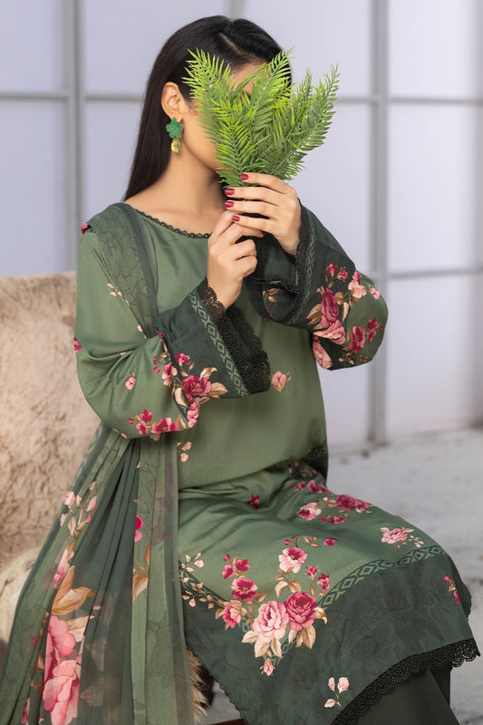3 Piece - Digitally Printed Viscose - WD507
