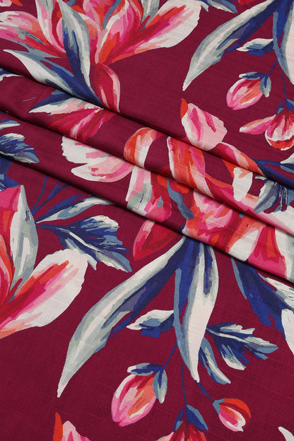 3 Piece - Digitally Printed Doriya Viscose - WD308