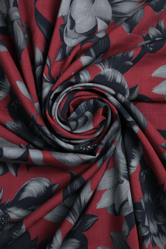 2 Piece - Digitally Printed Doriya Linen - WD708