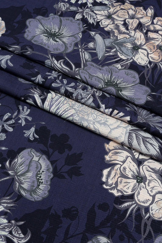 3 Piece - Digitally Printed Doriya Viscose - WD309