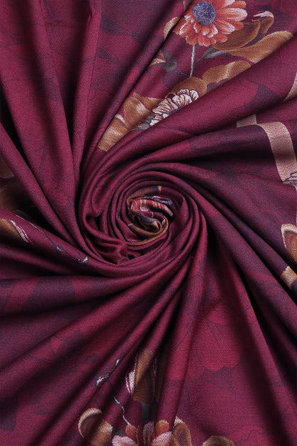 3 Piece - Digitally Printed Dhanak - WD109