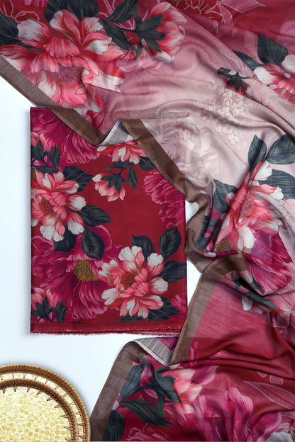 3 Piece - Digitally Printed Viscose - WD1001