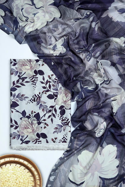 3 Piece - Digitally Printed Viscose - WD1010