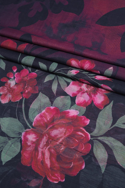 3 Piece - Digitally Printed Viscose - WD1004