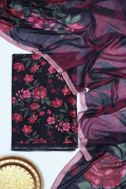 3 Piece - Digitally Printed Viscose - WD1004