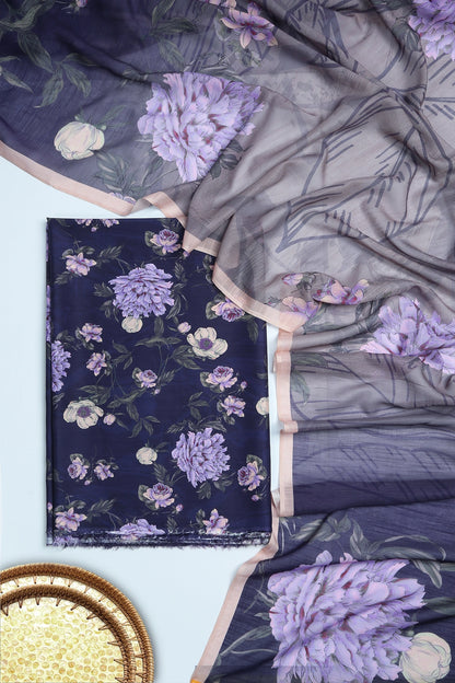 3 Piece - Digitally Printed Viscose - WD1006