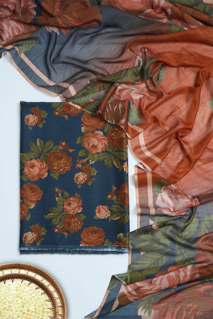 3 Piece - Digitally Printed Viscose - WD1008