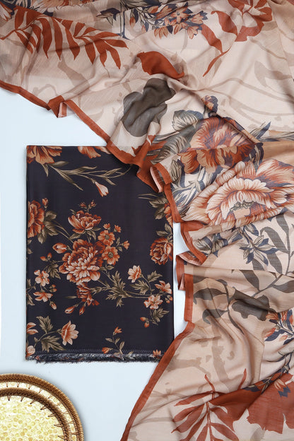 3 Piece - Digitally Printed Viscose - WD1009