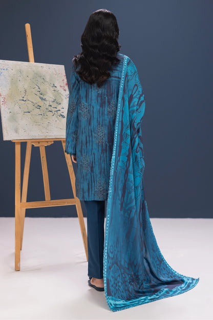 3 Piece - Embroidered Viscose - WD1101