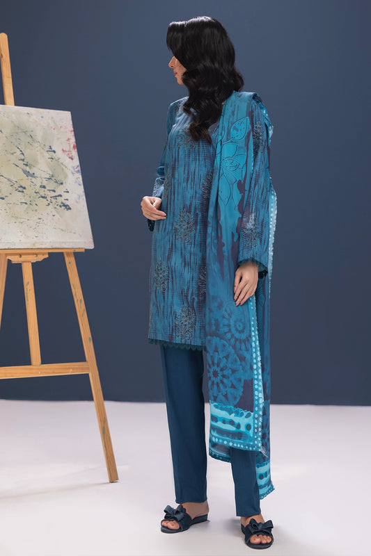 3 Piece - Embroidered Viscose - WD1101